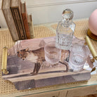 Acrylic Fox Tray with Handles