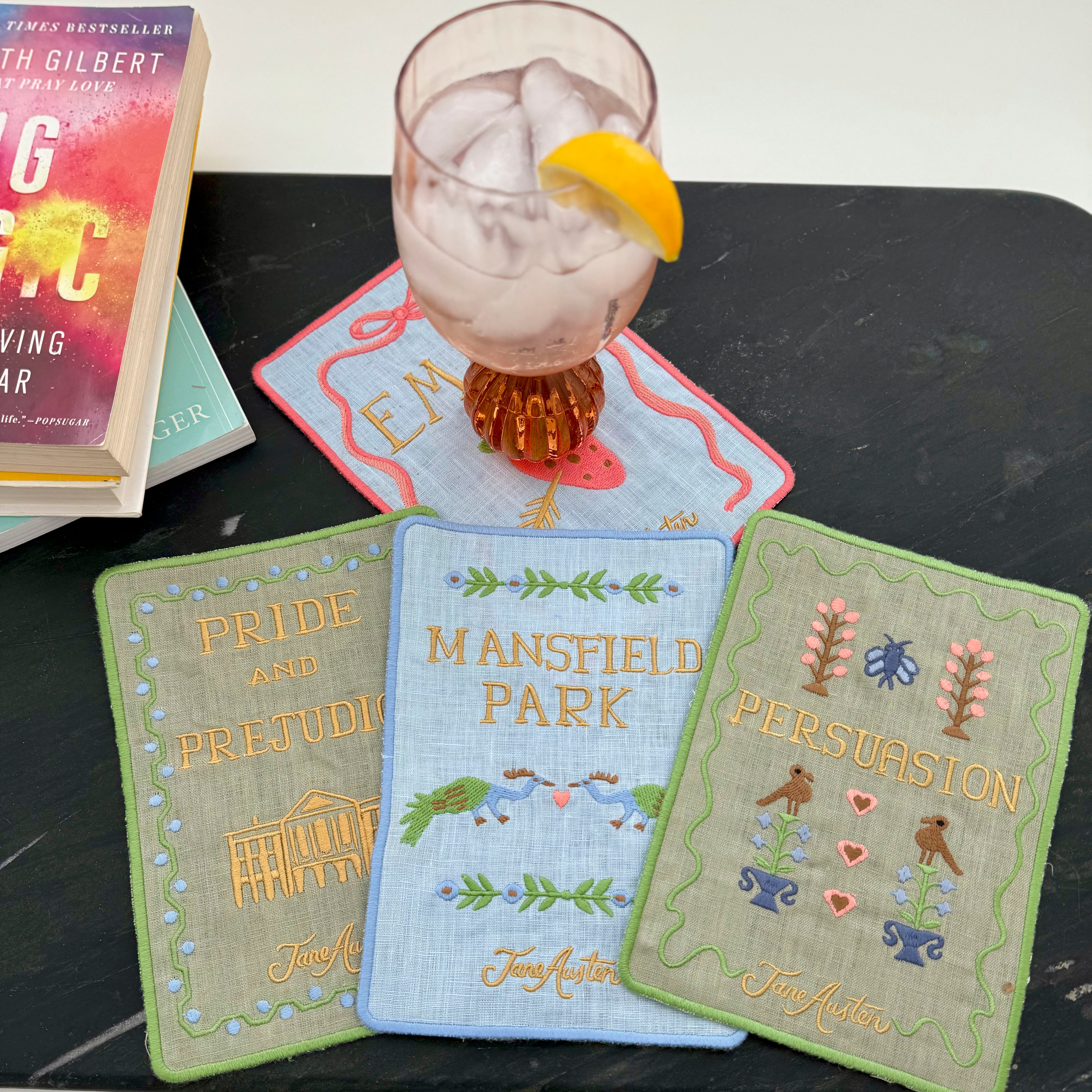 Jane Austen Cocktail Napkins - Set of 4