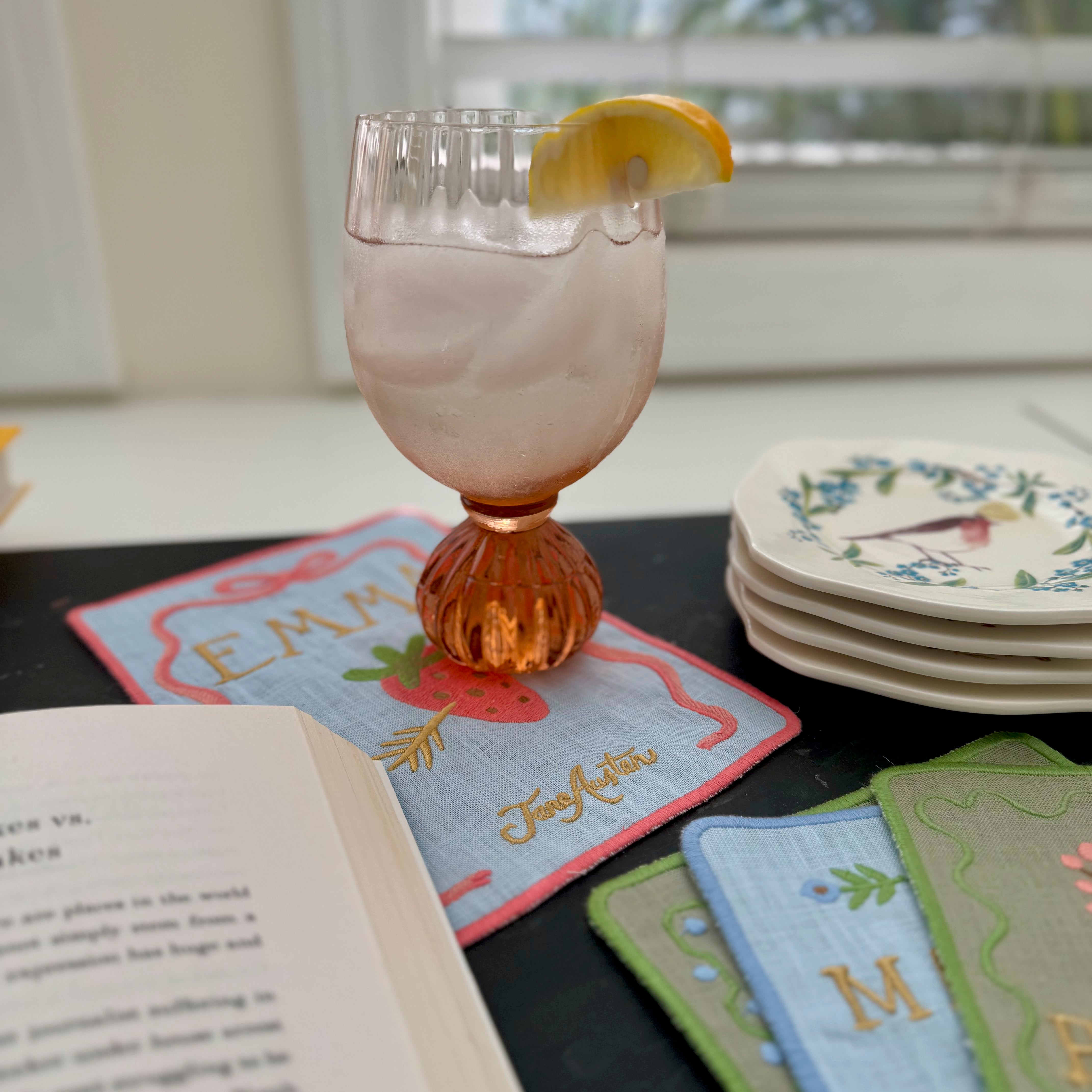 Jane Austen Cocktail Napkins - Set of 4