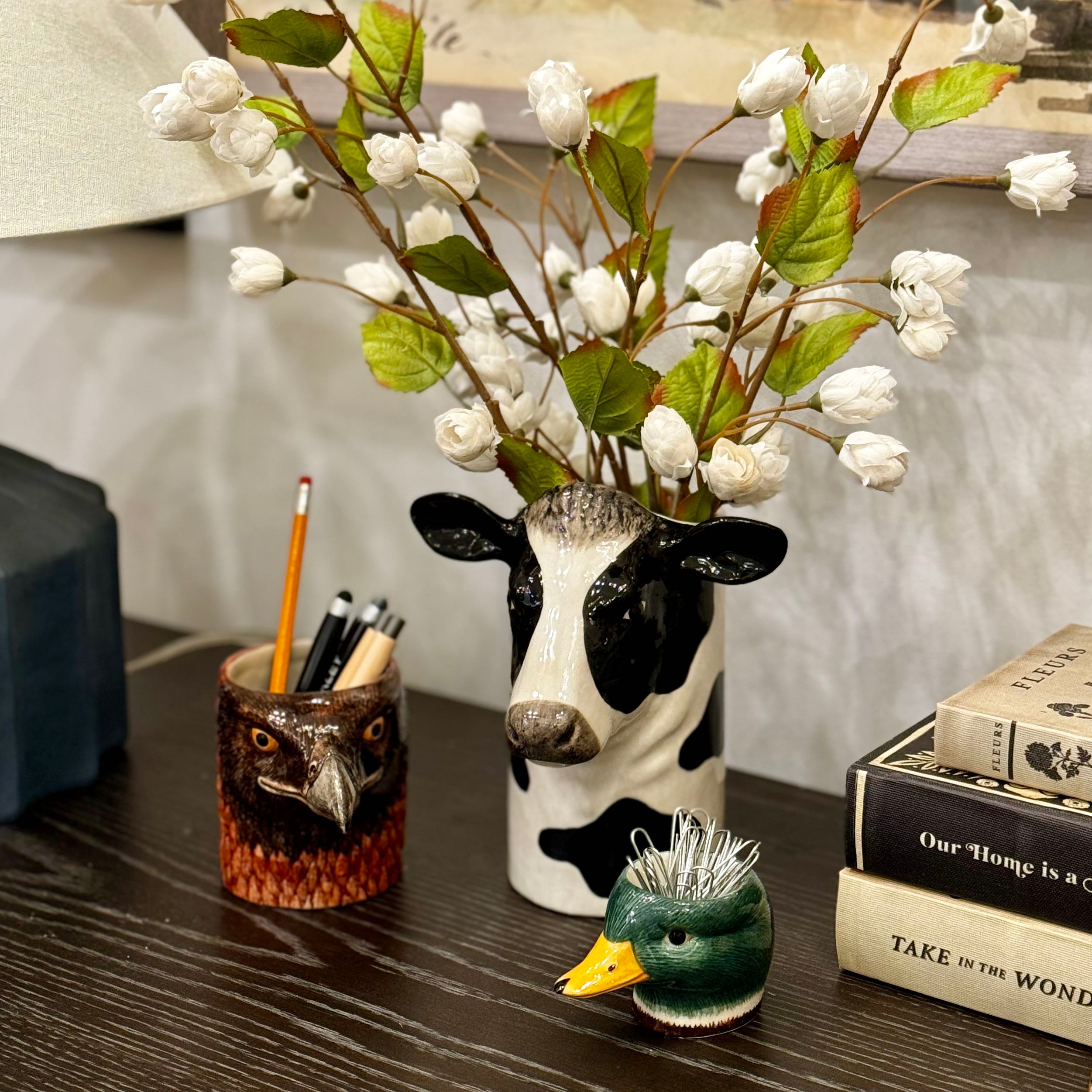 Cow Utensil Pot