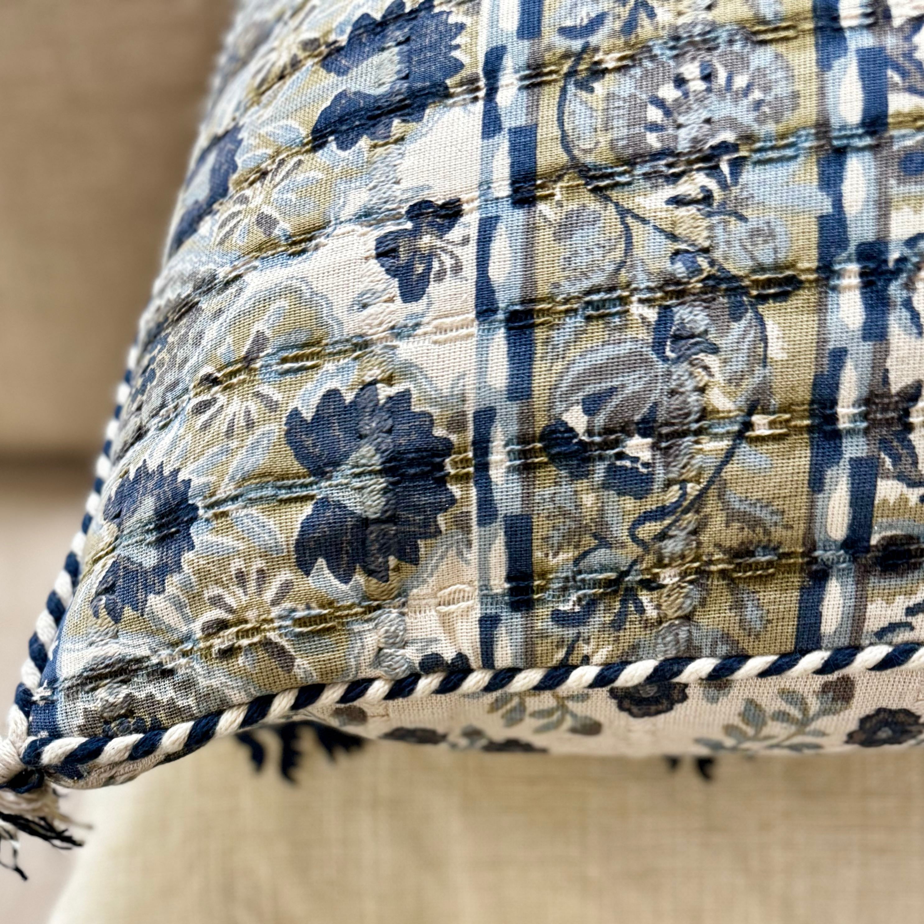 Blooming in Blue Pillow