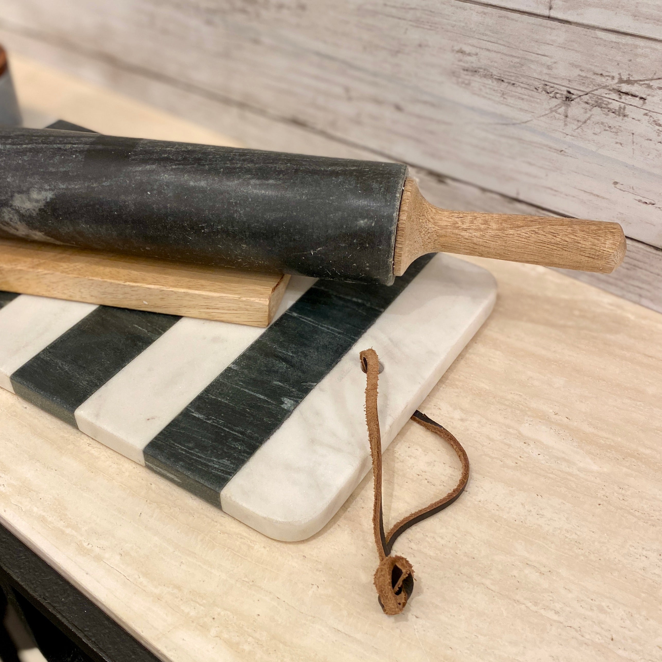 Farmhouse Marble Rolling Pin