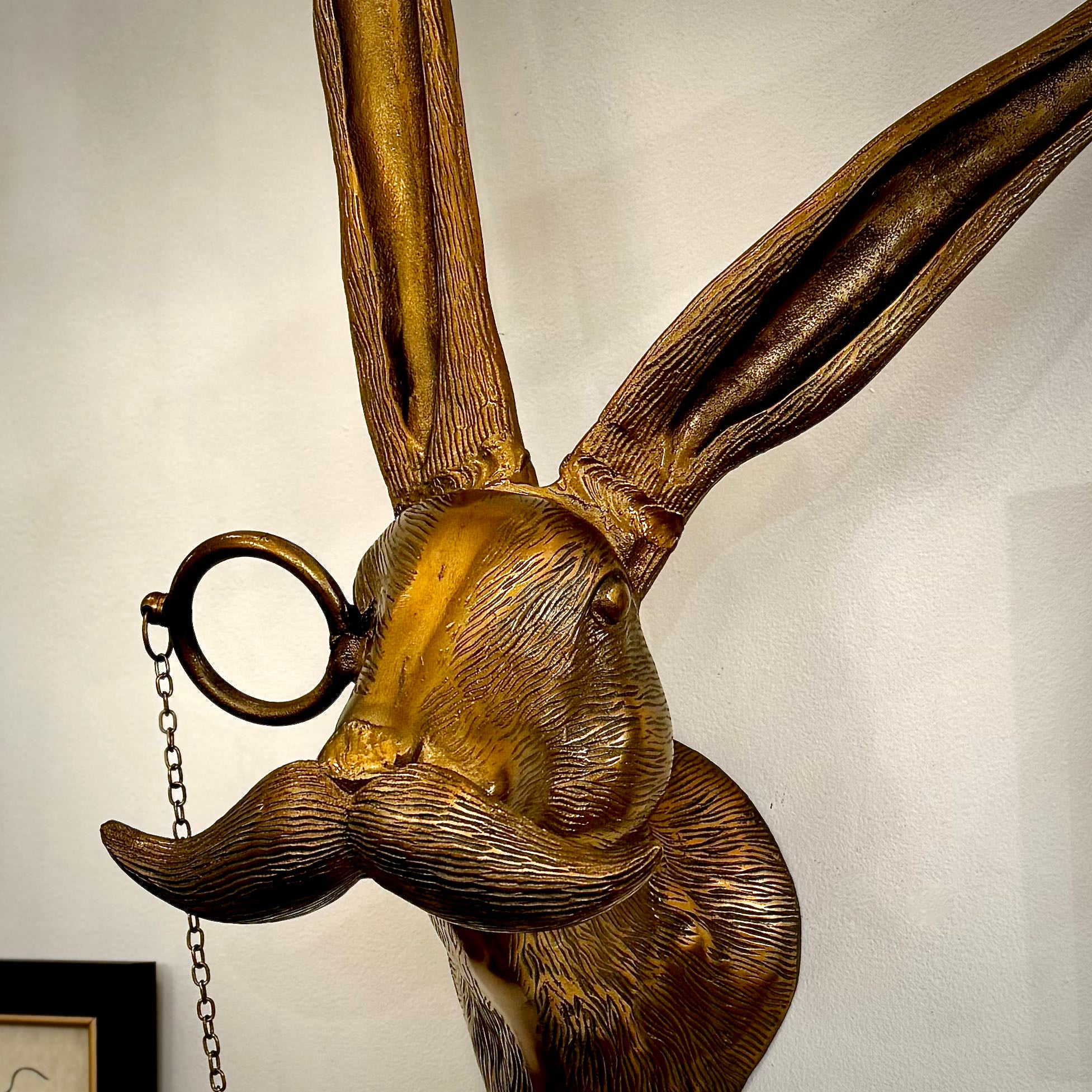 Eric the Hare: Rabbit with Monocle Wall Mount