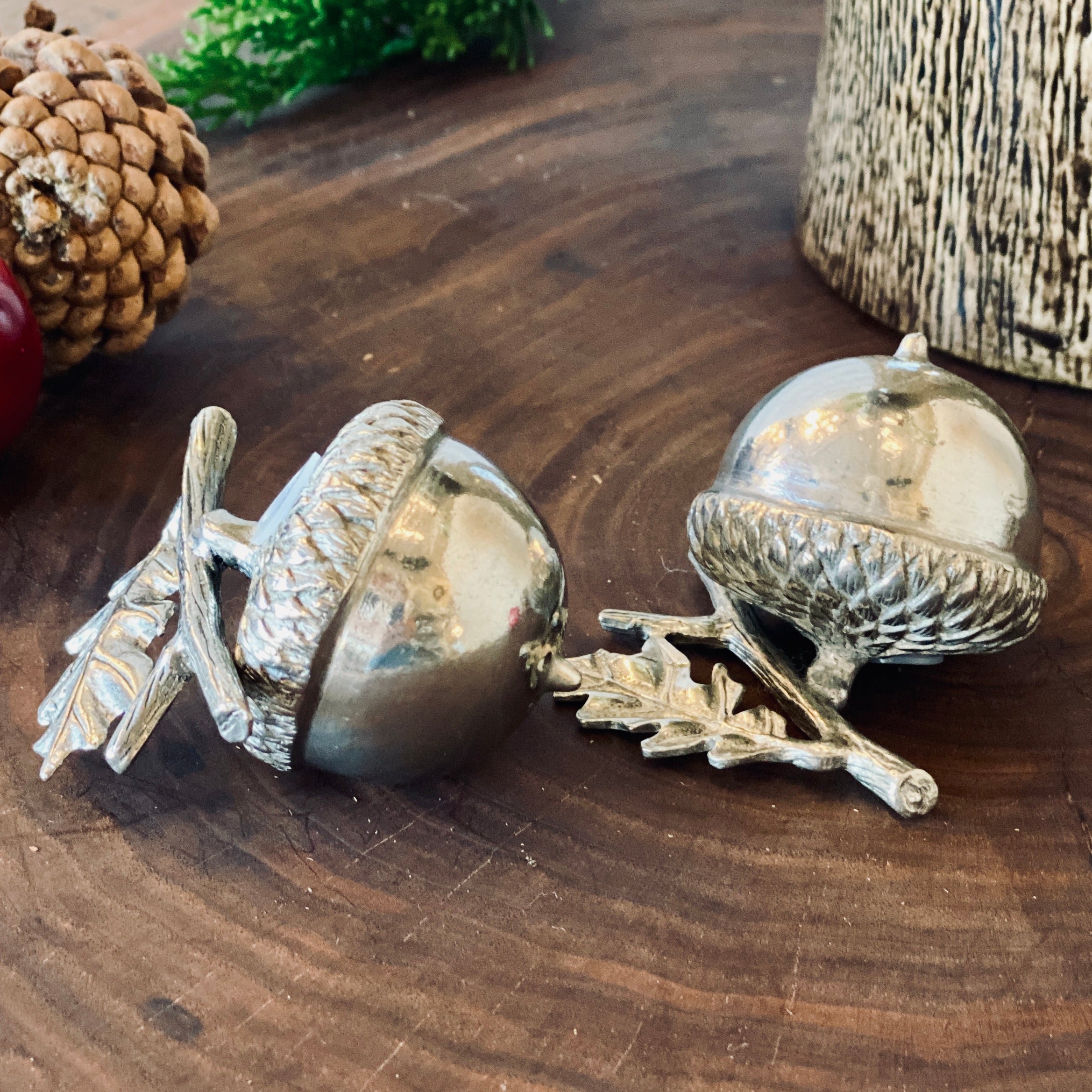 Pewter Acorn Salt and Pepper Set