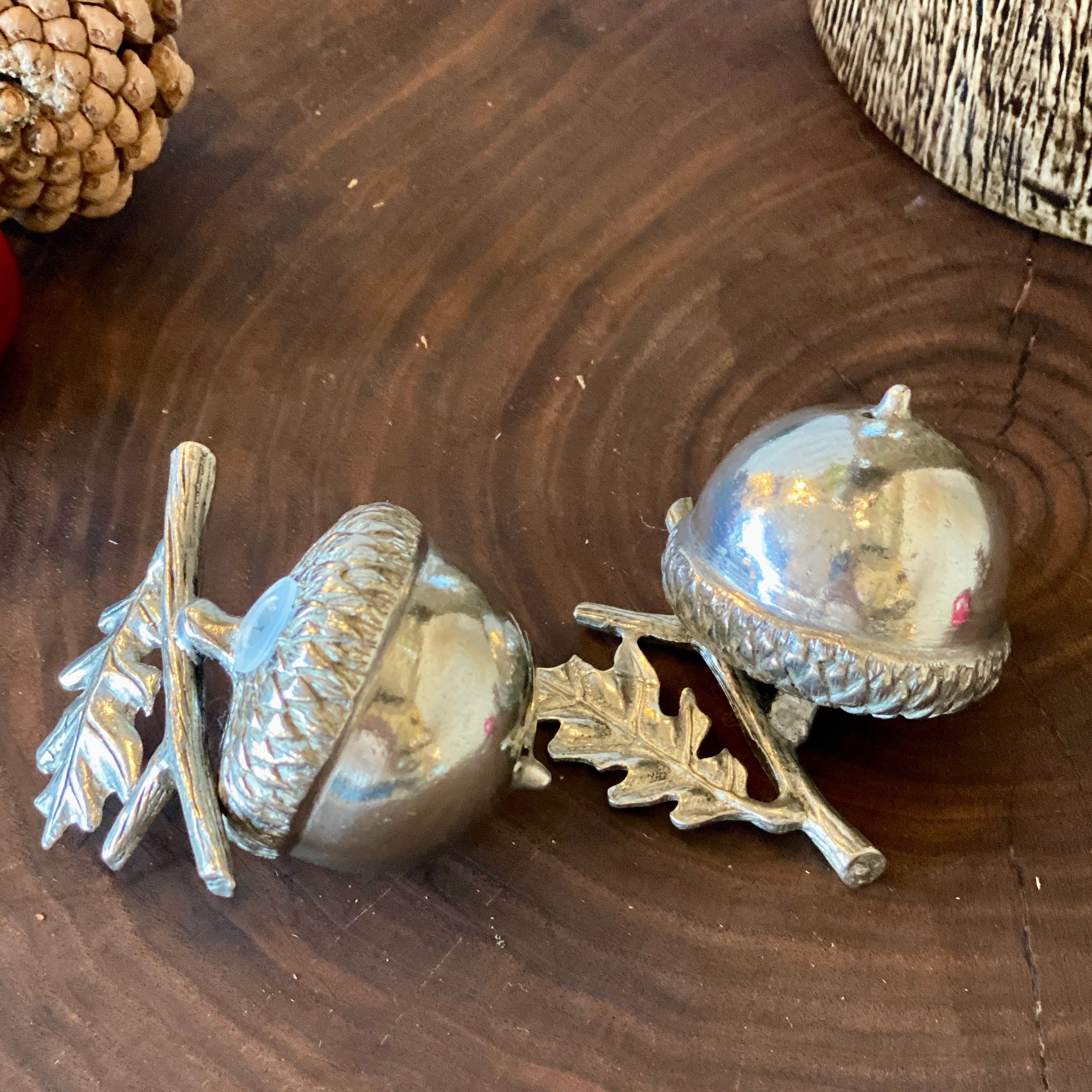 Pewter Acorn Salt and Pepper Set