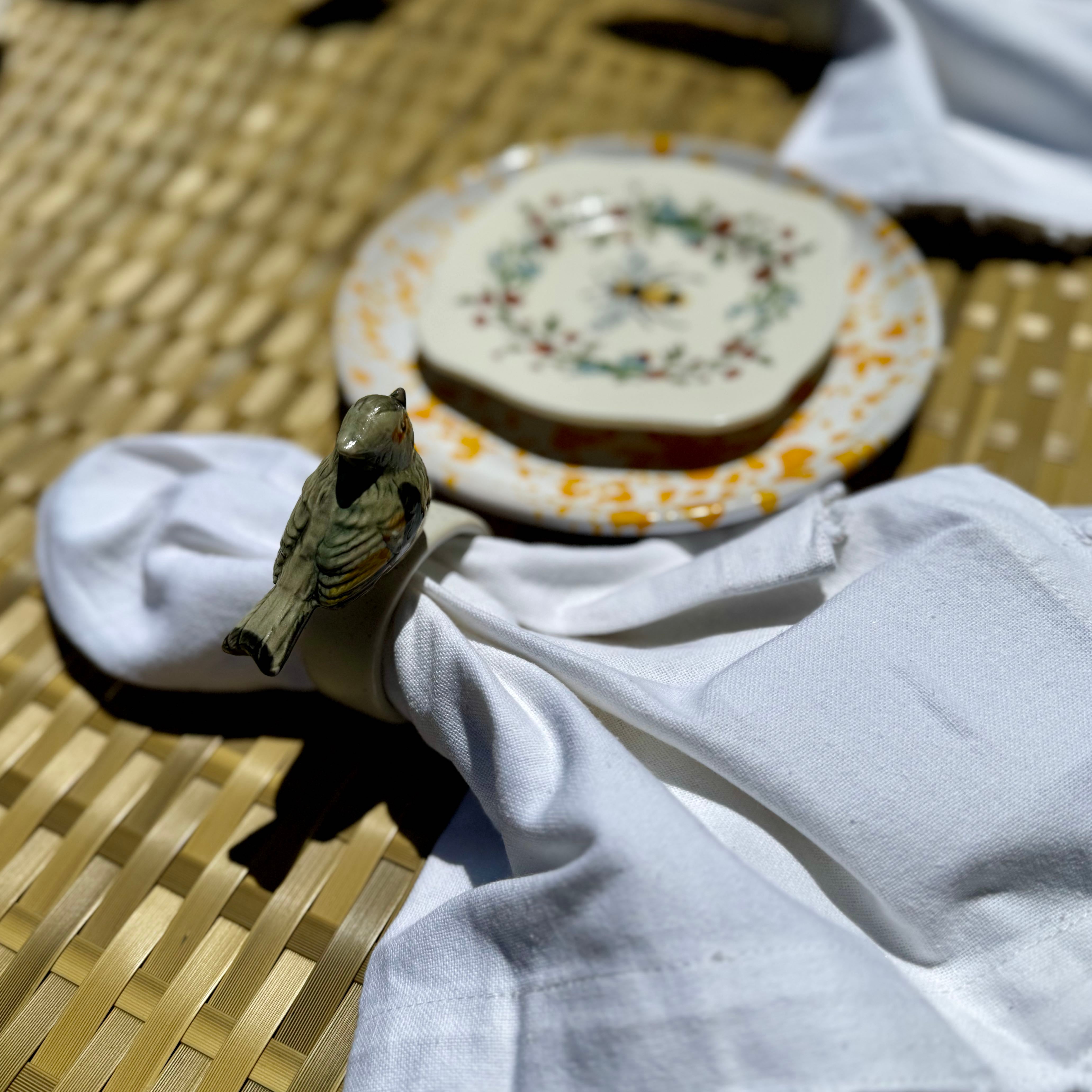 Perched Bird Napkin Rings Set of – Thomas Lee Living