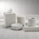Fluted Marble Soap Dish