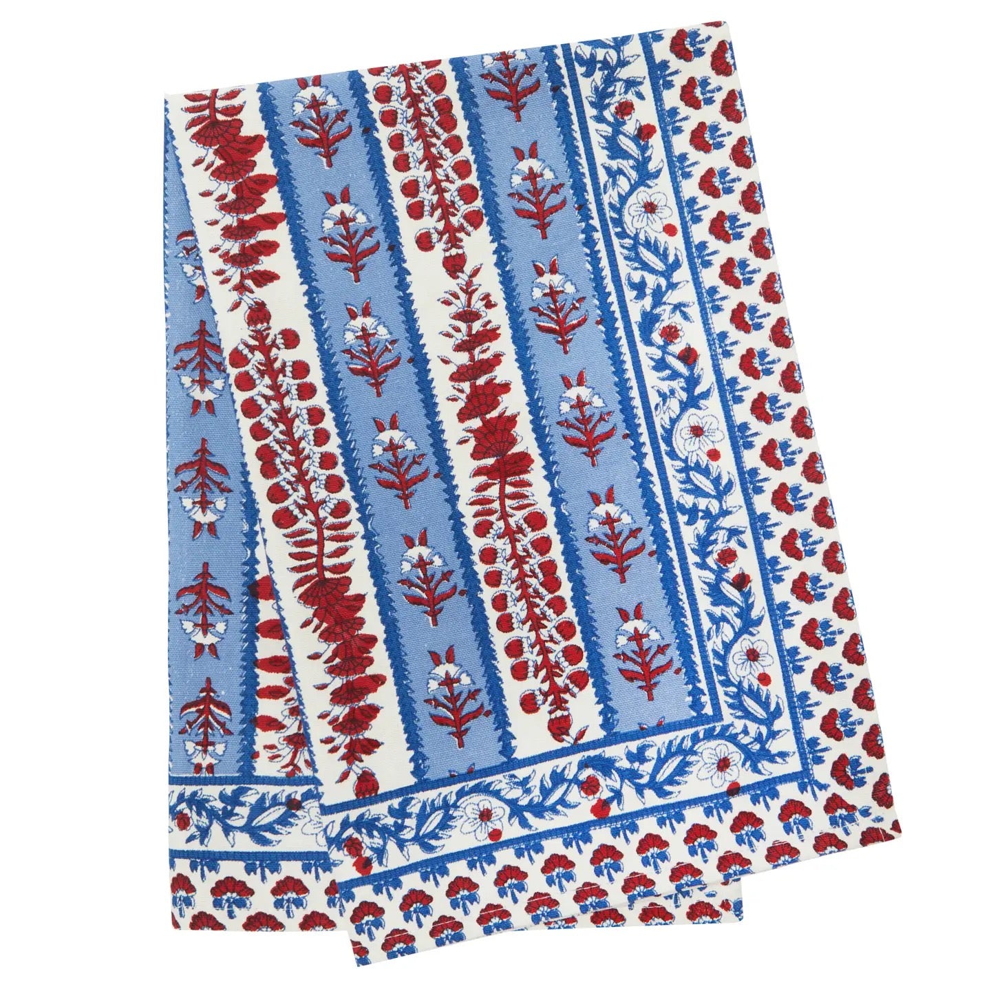 Avignon Tea Towels Red & Blue - Set of 3