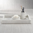 Fluted Marble Soap Dish