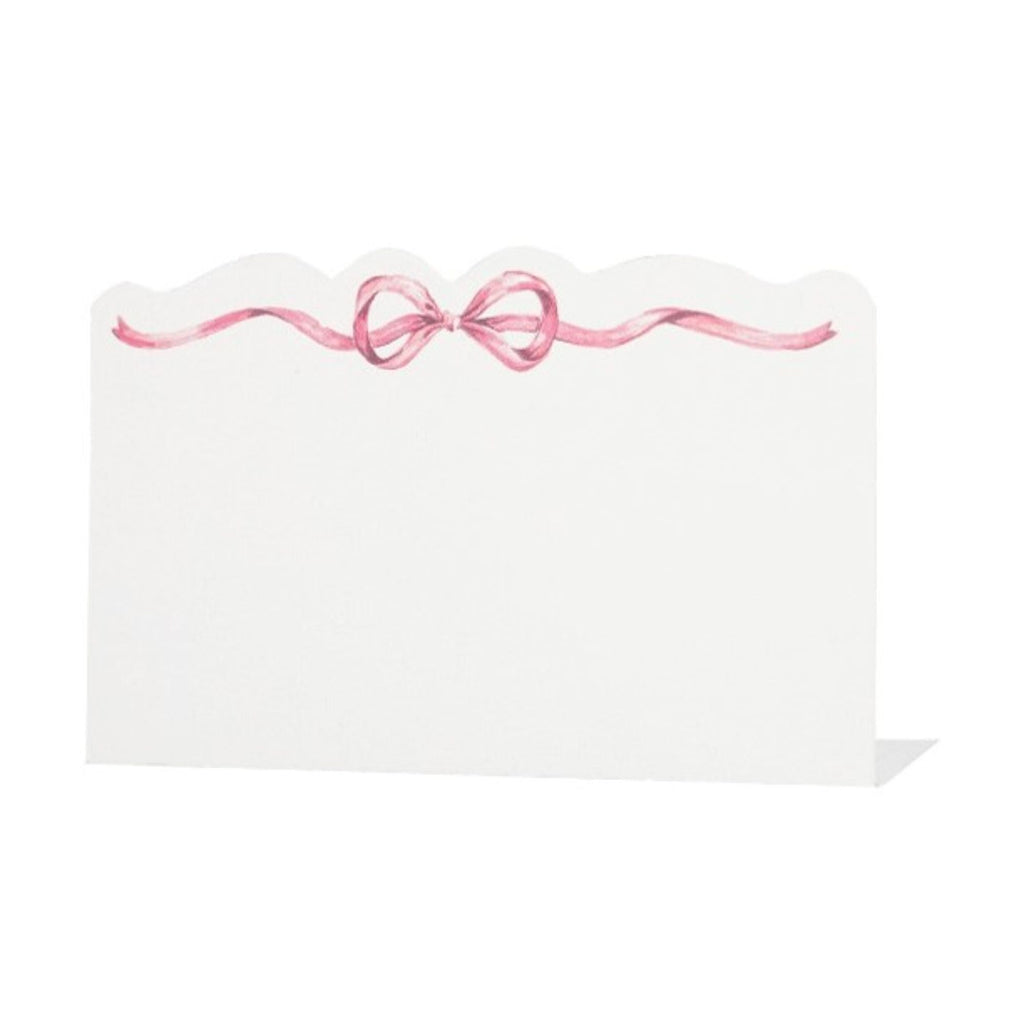 Pink Bow Place Card - Pack of 12