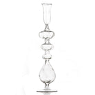 Oval Glass Ball Candlestick