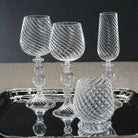 Twisted Red Wine Glass