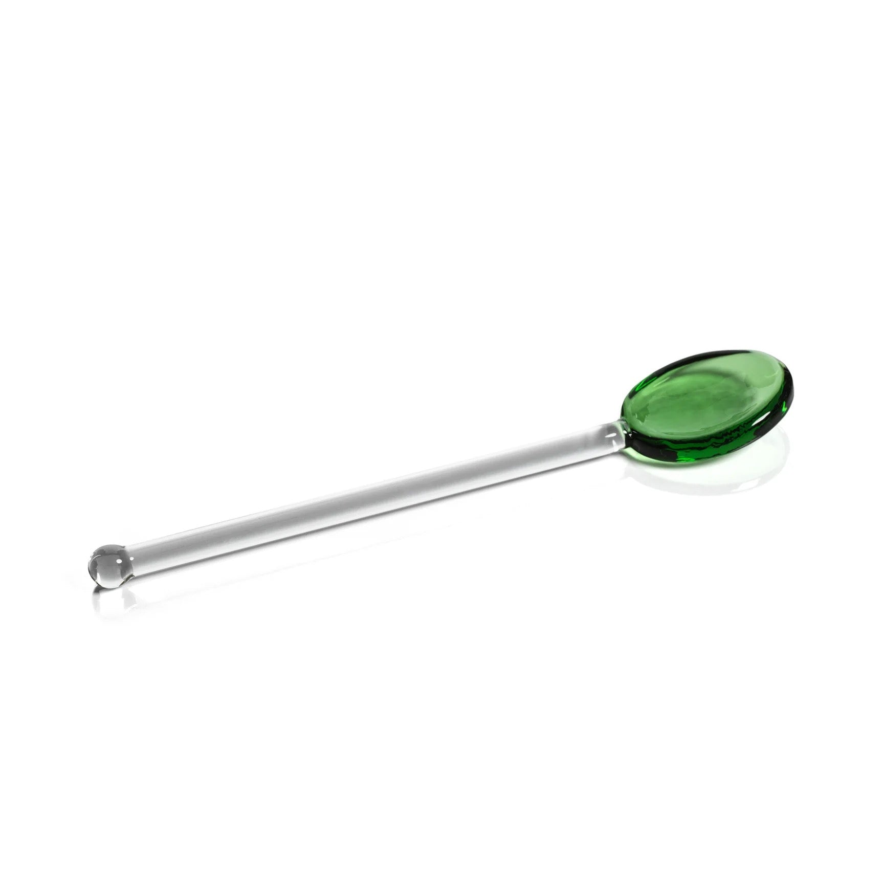 Baglioni Glass Spoon Green - Set of 4