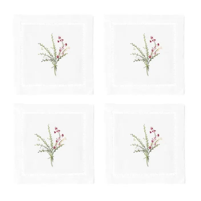 Spring Bouquet Cocktail Napkins - Set of 4