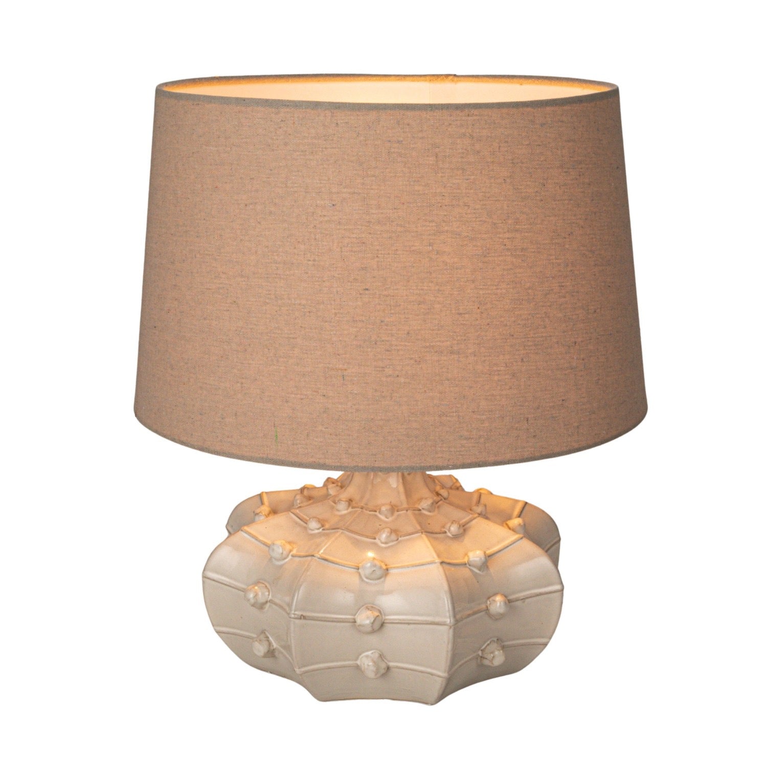 Hobnail Stoneware Table Lamp