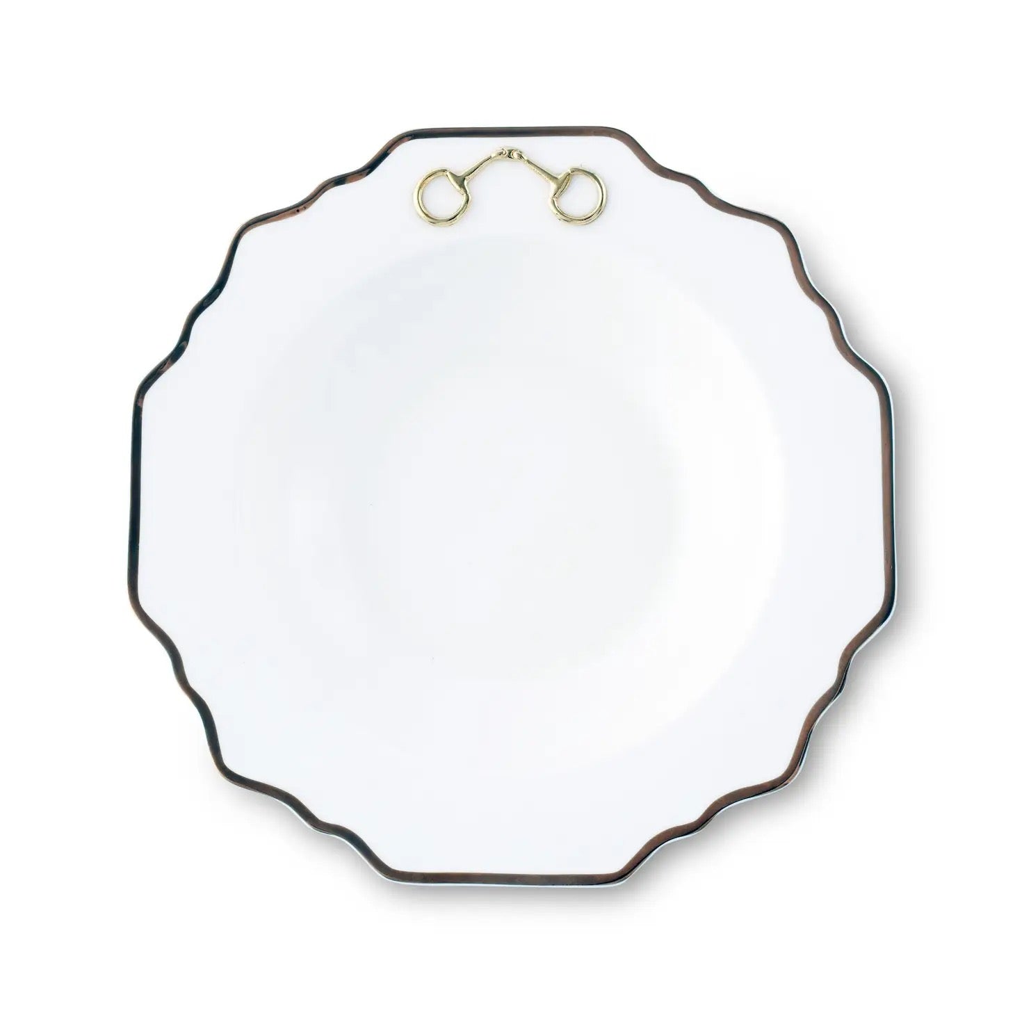 Gold Bit Bone China Soup Bowl