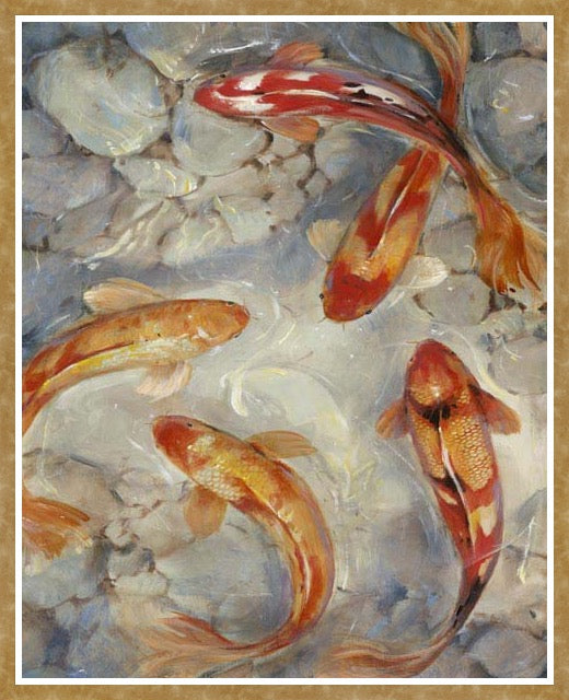 Koi Pond Wall Art