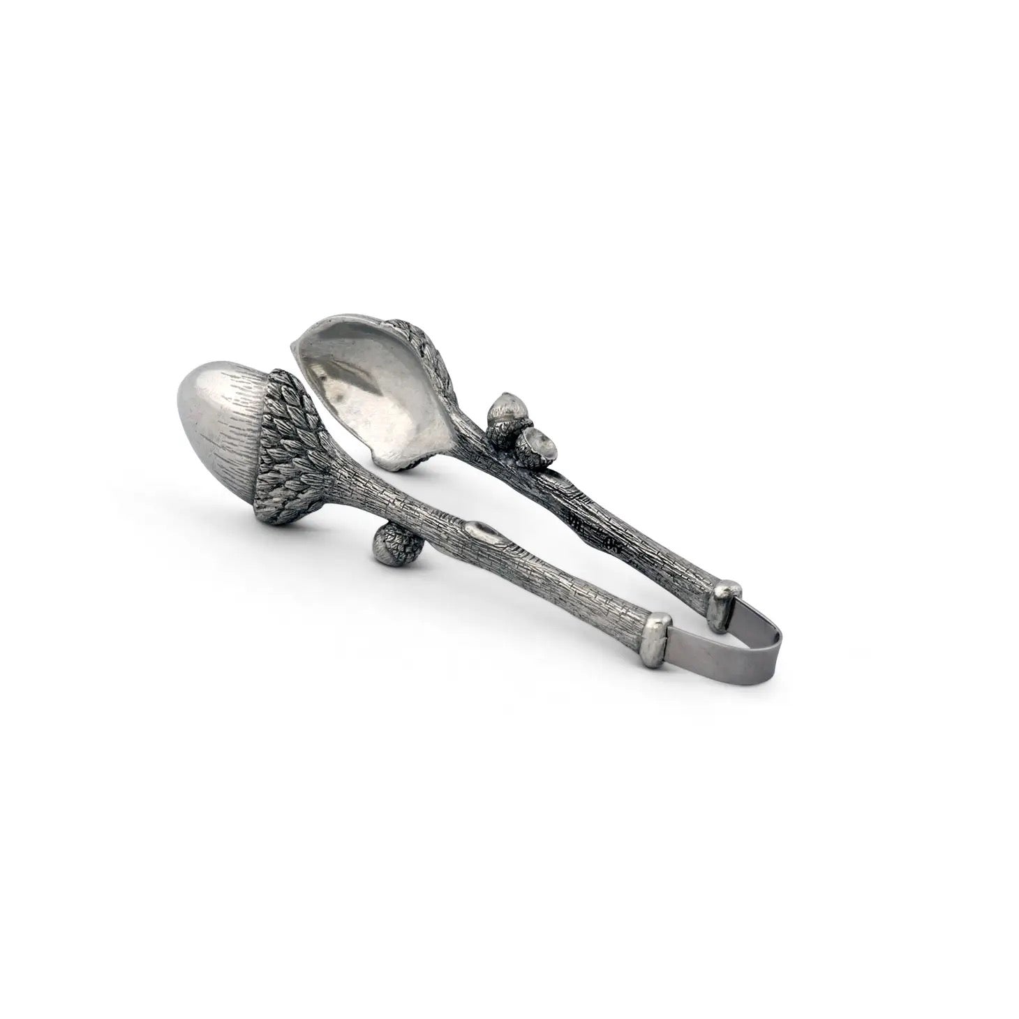 Pewter Acorn Sugar Tongs