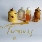 Honey Bee Stoneware Honey Jar