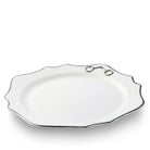 Pewter Bit Bone China Plate