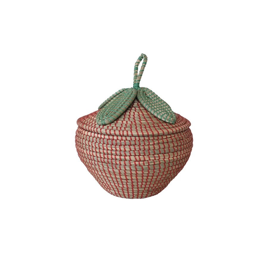 Strawberry Seagrass Basket