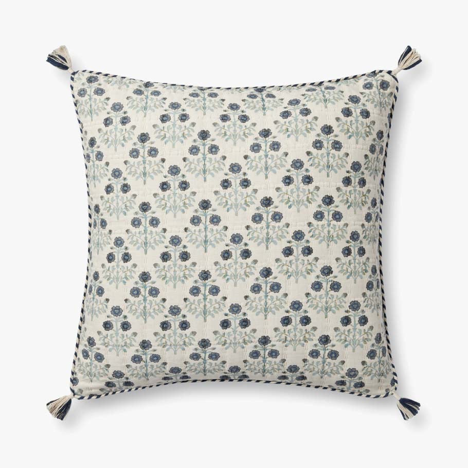 Blooming in Blue Pillow