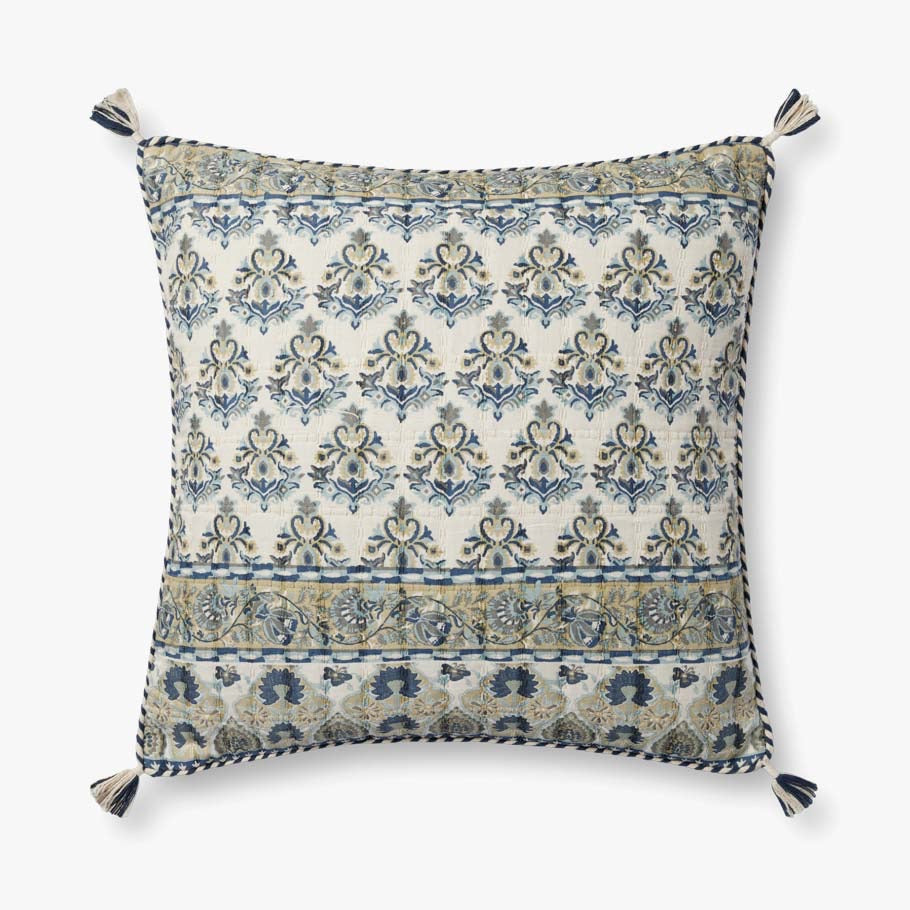 Blooming in Blue Pillow