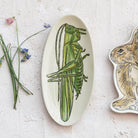 Green Grasshopper Plate
