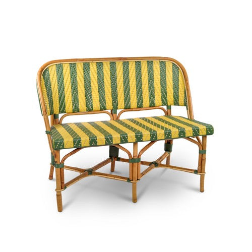 La Bande French Bistro Rattan Bench Thomas Lee Living