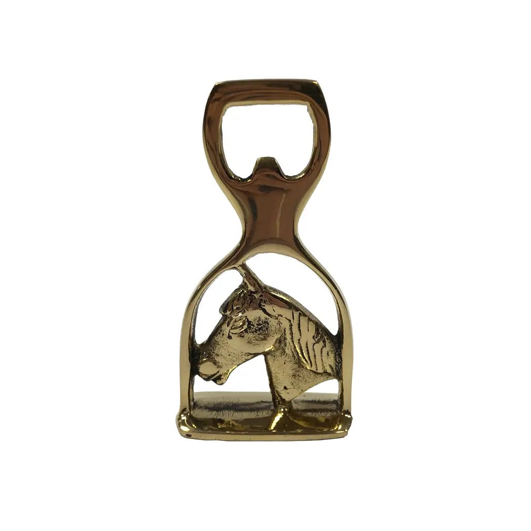 Brass Horse Head Bottle Opener