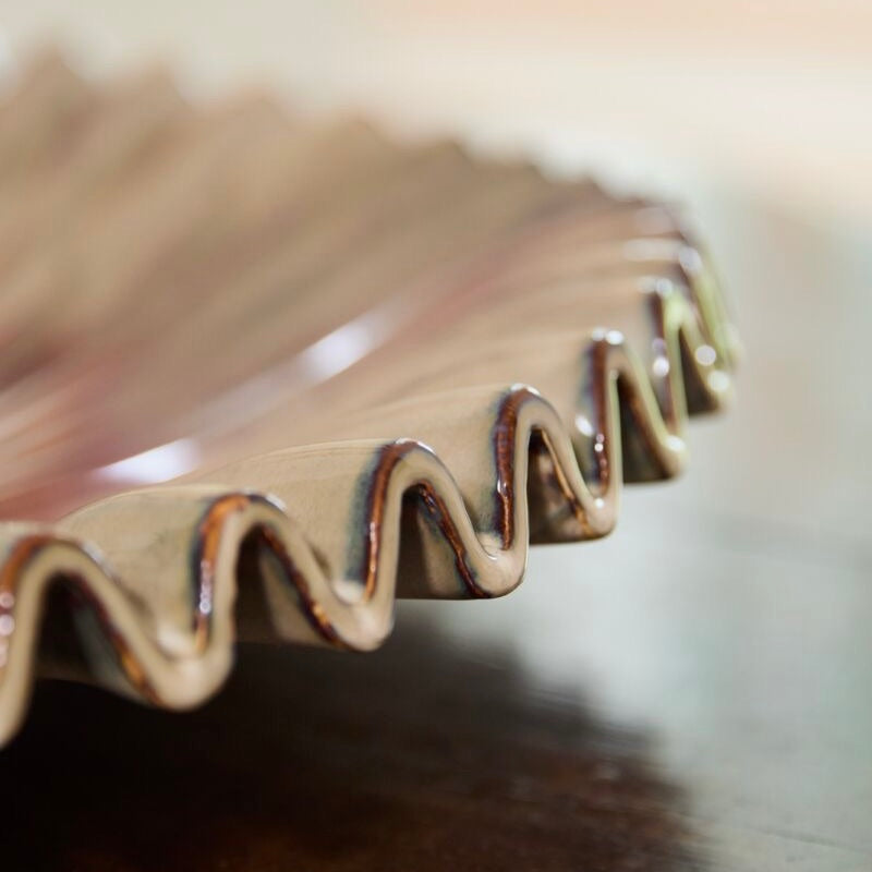 Ceramic Ruffled Bowl