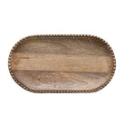 Wood Beaded Edge Tray