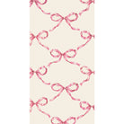 Pink Bow Lattice Guest Napkin - Pack of 16