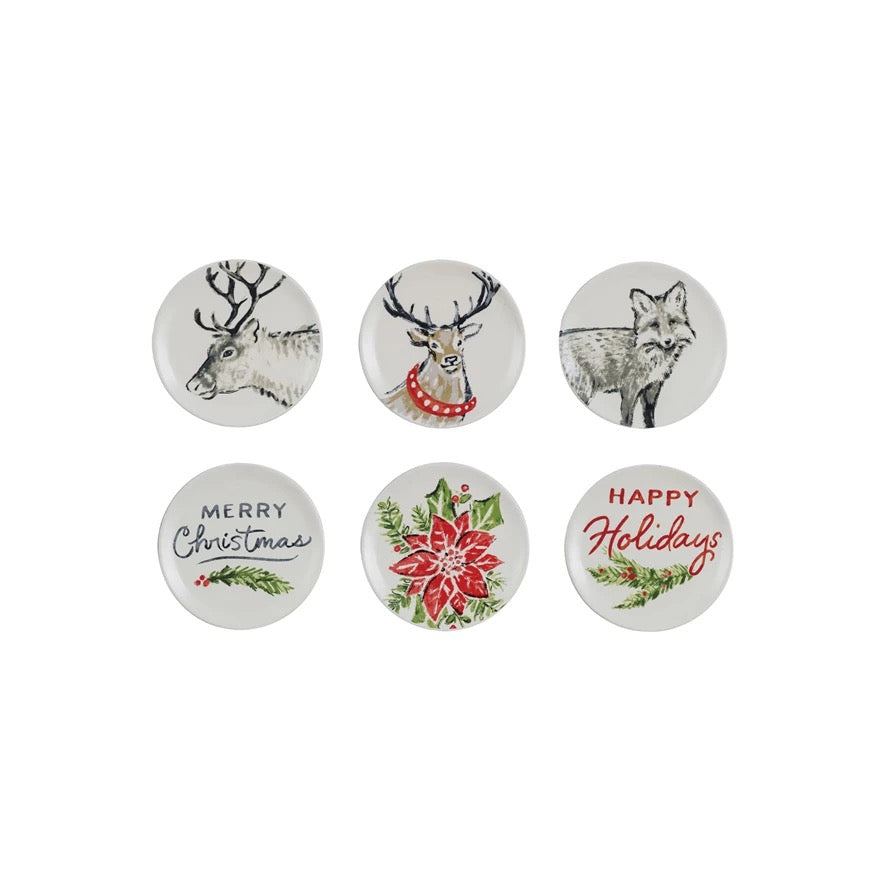 Holiday Woodlands Plates - Set of 6