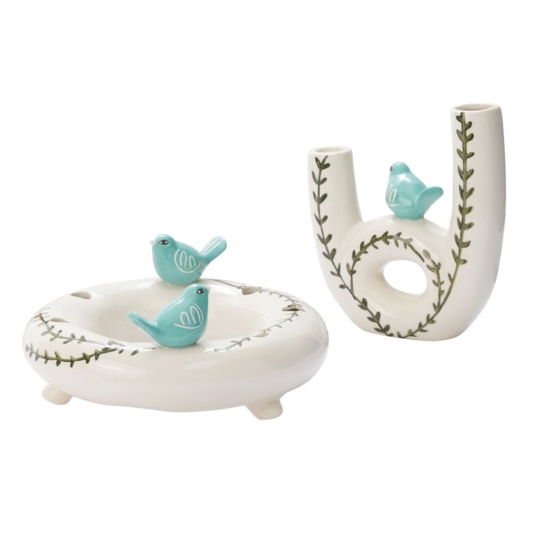 Song Birds Vase