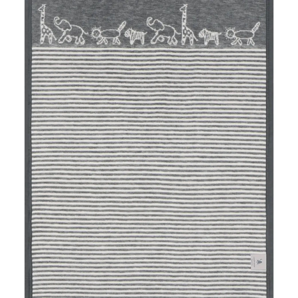 Jungle Walk Grey Mini Blanket