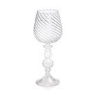 Twisted Red Wine Glass