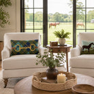 Horse Bit Wool Hooked Pillow