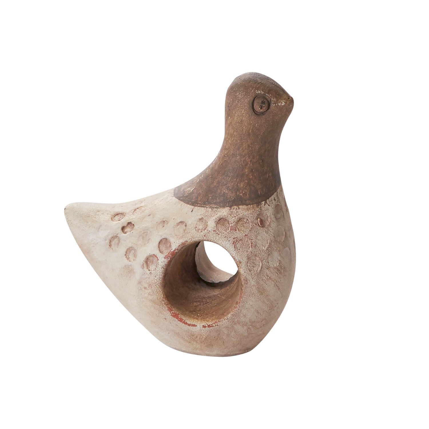 Ceramic Finch Napkin Holder Brown