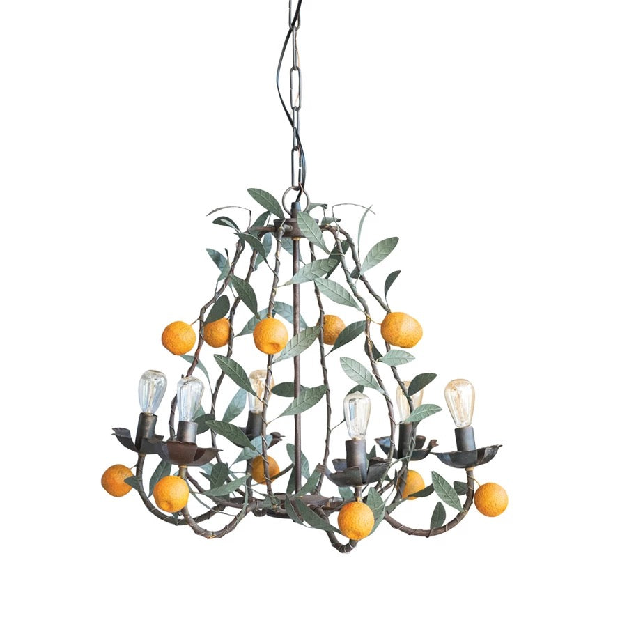 Lemon Toleware Chandelier