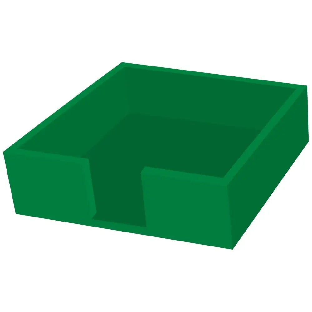 Green rectangular block on a white background