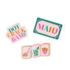 This charming trio of acrylic magnets brings together coordinating designs that feel cohesive and fun. Each magnet offers a smooth, glossy surface that highlights the artwork beautifully and adds a cheerful touch to fridges, lockers, or office boards. They hold notes and photos securely while also acting as tiny decorative accents. The set feels thoughtfully curated, making everyday spaces feel more personal and playful.