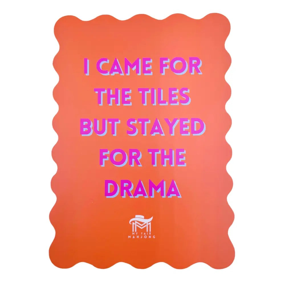 Mahjong Shuffle Card - Orange
