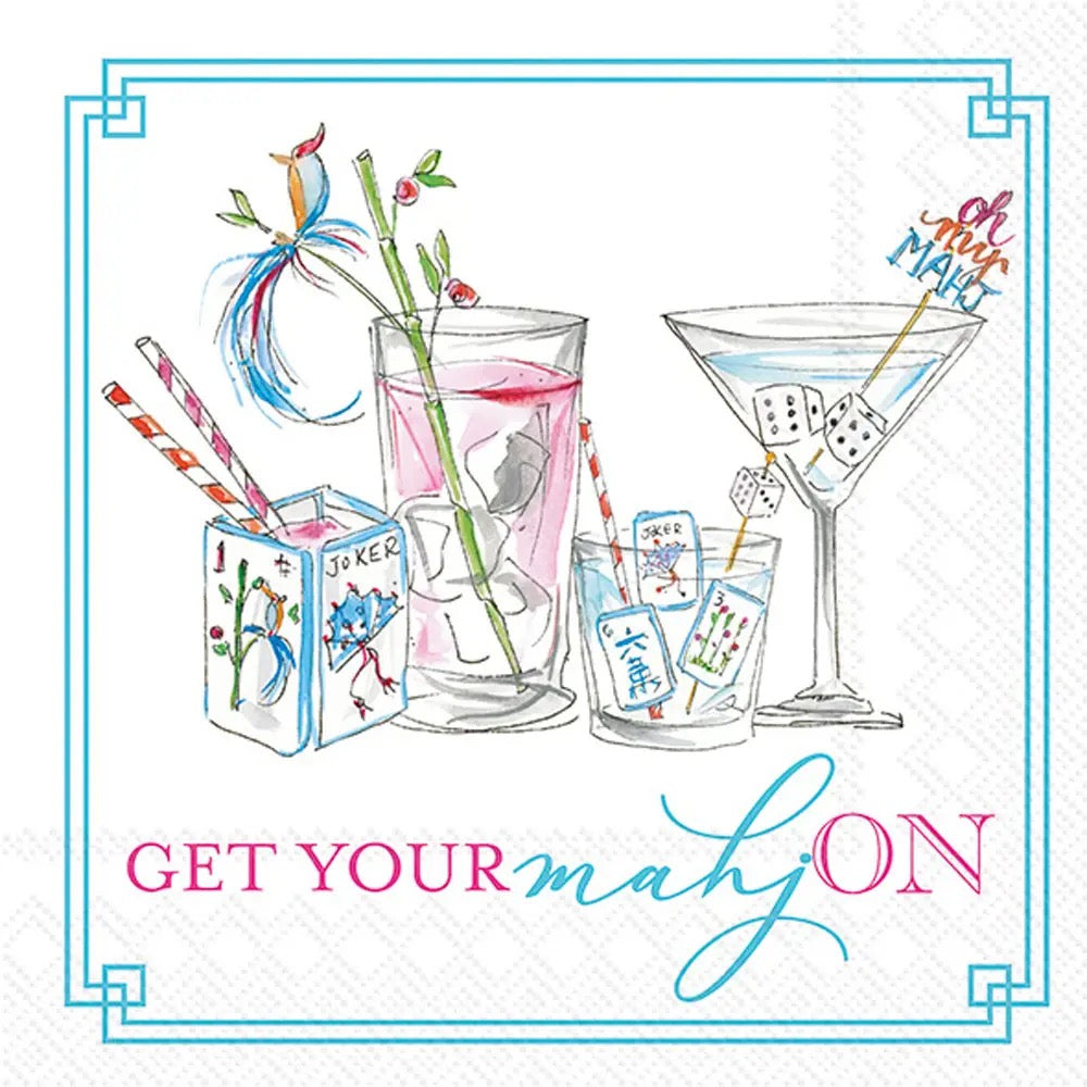 Mahjong on Ice Cocktail Napkins - Pack of 20