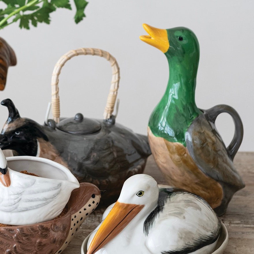 Mallard Stoneware Pitcher