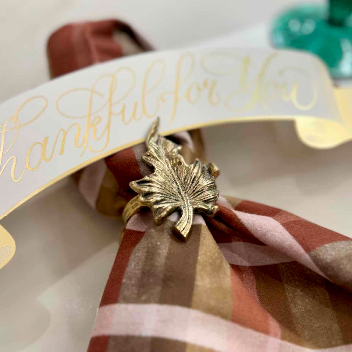 Maple Leaf Napkin Rings - Set of 4