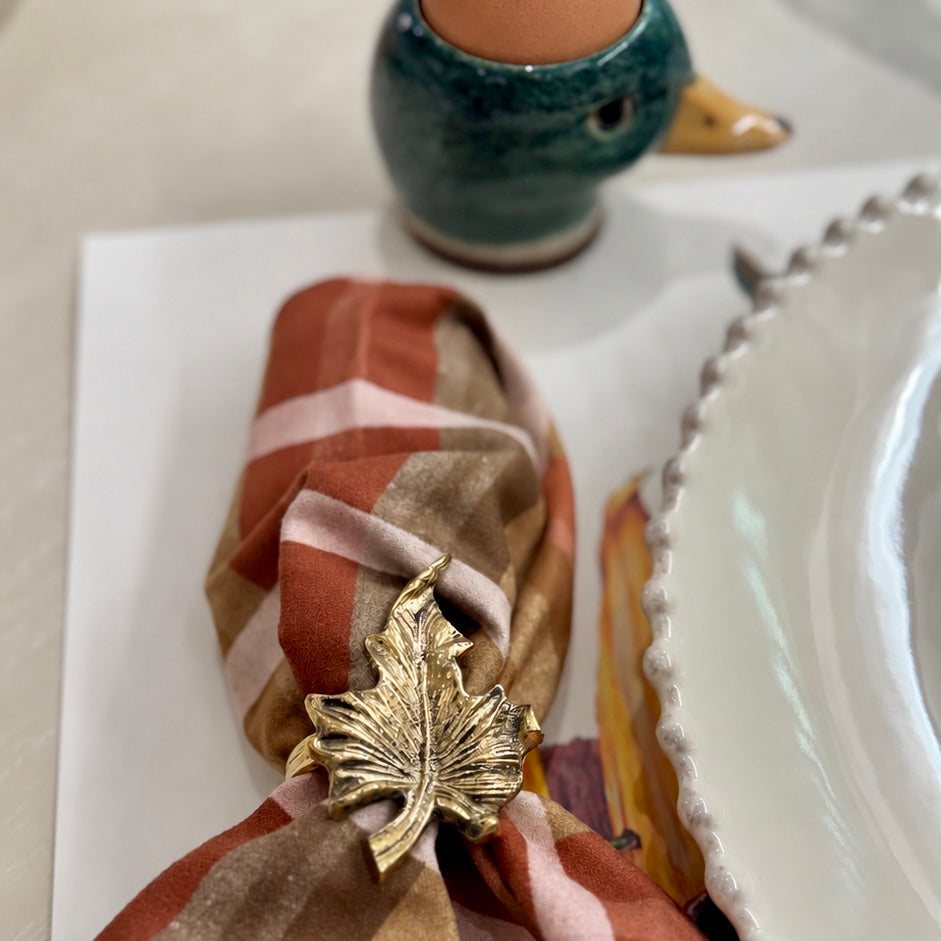 Maple Leaf Napkin Rings - Set of 4