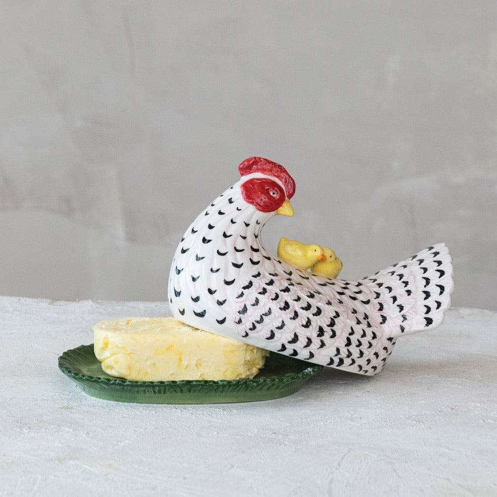 Mother Hen Butter Dish