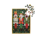 Jigsaw puzzle with Nutcracker design on a white background
