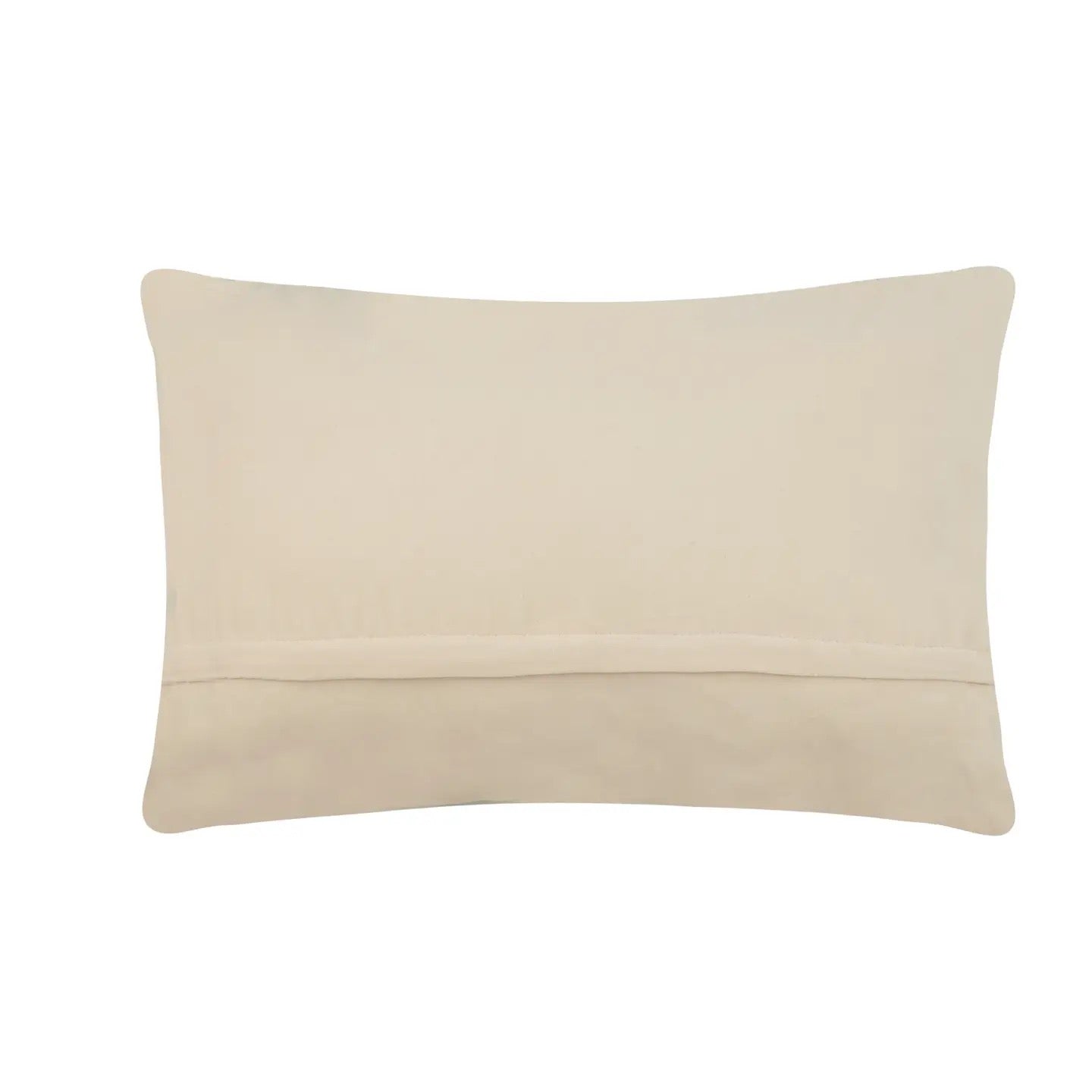 Beige pillow on a white background